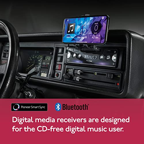 PIONEER SPH10BT Single-DIN in-Dash Mechless Smart Sync Receiver with Bluetooth PIONEER SPH10BT Single-DIN in-Dash Mechless Smart Sync Receiver with Bluetooth